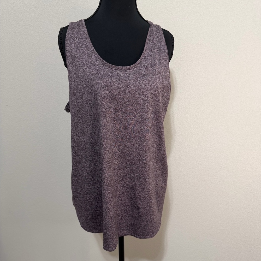 Zella Women's Purple Heathered Tank Top
